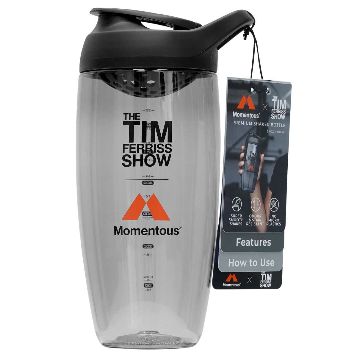 Tim Ferriss x Momentous Promixx Shaker Bottle GWP